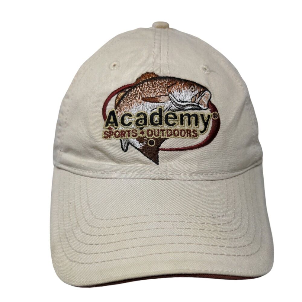 Academy Sports & Outdoors Strapback Hat Tan One Size Adjustable Embroidered